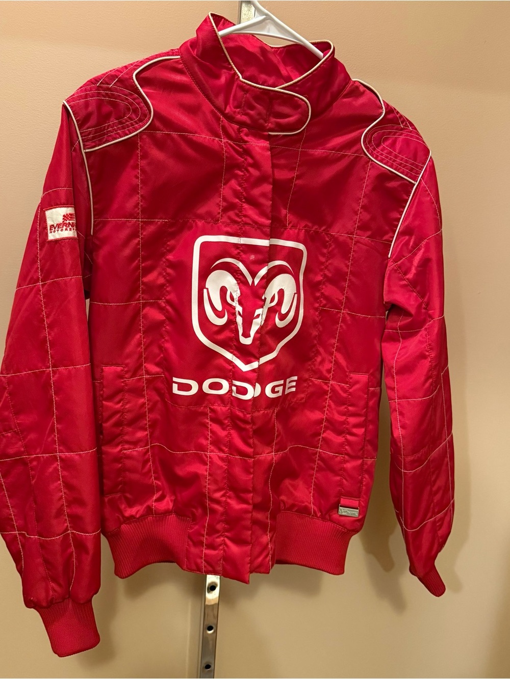 Chase Authentics Dodge Ram Bill Elliot Men’s Large Heavy Duty Coat Red